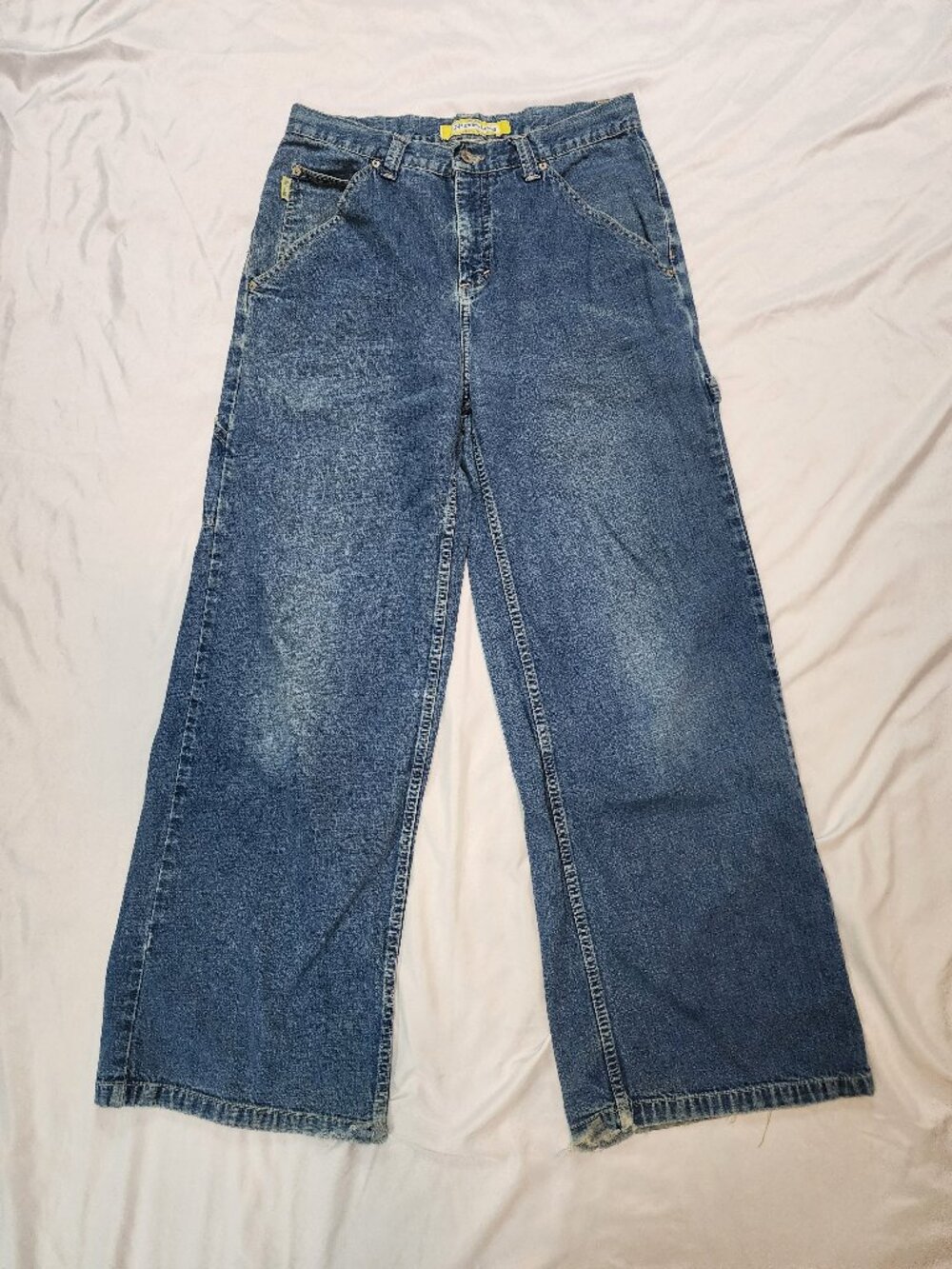 Vintage We Wear Nothing Size 9 Wide Leg Carpenter Jeans Y2K